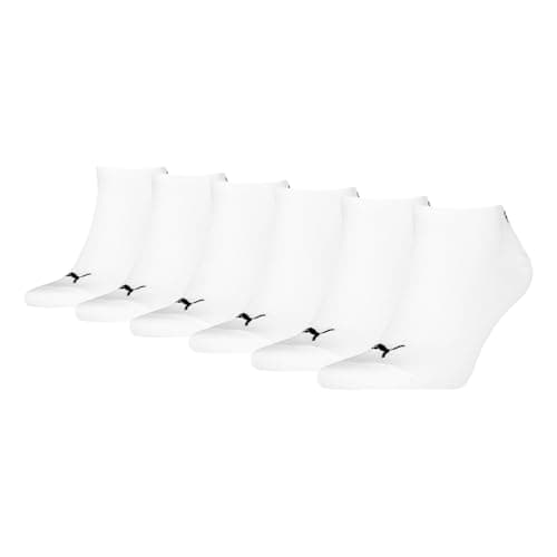 Image of PUMA Unisex Sneaker Plain Socks, White - New, 6-8 UK