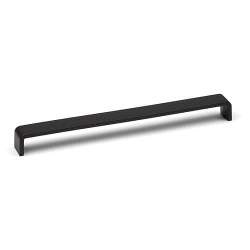 Image of 288mm Matt Black Cabinet Handle Square D Cupboard Door Drawer Furniture Pull