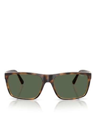 Image of Polo Ralph Lauren Men's 0ph4133 500371 59 Sunglasses, Brown (Havana/Green), 7 1 4 UK
