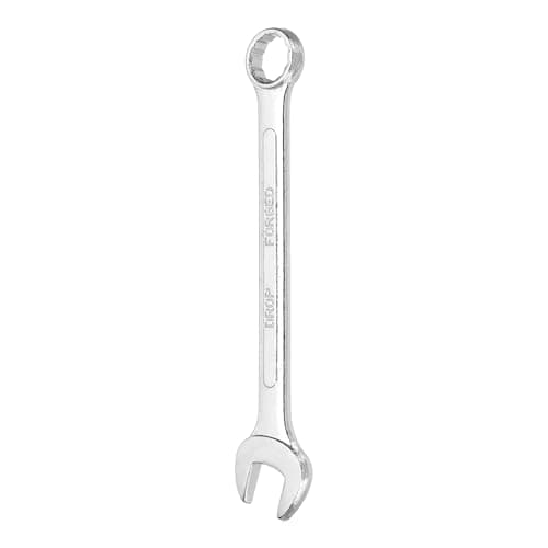 Image of sourcing map Combination Wrench 16mm Metric 12-Point Box and Open End Zinc Plated Steel Double Ended Spanner Tool for Automotive Pipe Furniture Machinery DIY Repair, Silver White