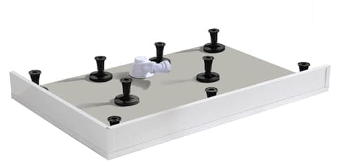 Image of Shower Tray Riser Kit Shower Enclosure Plinth Adjustable Feet Legs Corner or Quadrant (1700mm Square/Rectangle)