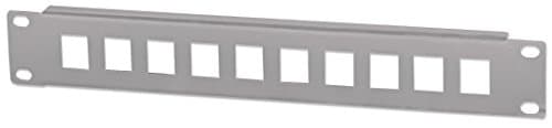 Image of Intellinet Patch Panel, Blank, 10 Inch, 1U, 10-Port, Grey