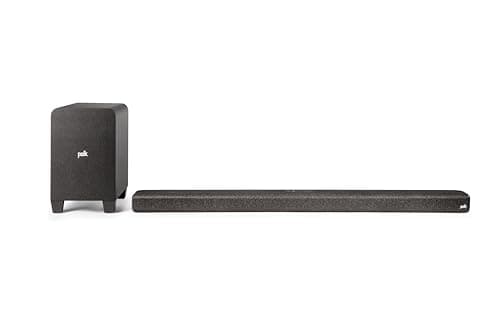 Image of Polk Audio Signa S4D Dolby Atmos 3.1.2 Sound Bar System (Exclusive Online Finishing), Wireless Subwoofer, Exclusive VoiceAdjust & BassAdjust Technology, Bluetooth, HDMI eARC, Supports 8K, 4K