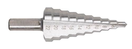 Image of Sealey AK4744 HSS 4341 Step Drill Bit 4-22mm Double Flute, Silver