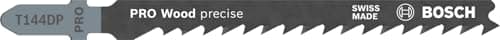 Image of Bosch 100x PRO Wood Precise T144DP Jigsaw Blade (for Softwood, Softwood, Length 100 mm, Professional Accessory Jigsaw)