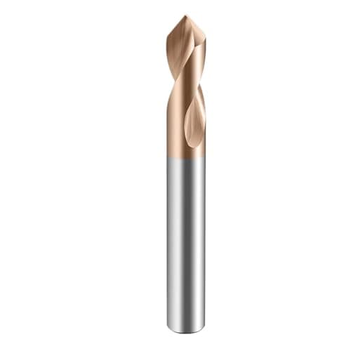 Image of 1pc Carbide Spotting Drill Bits 90 Degree TiSiN Coated For Alloy Steels Steel Stainless Etc(D18x100)