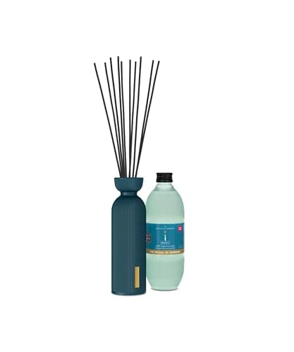Image of RITUALS Reed Diffuser Gift Set with the Ritual of Hammam Eucalyptus and Rosemary Fragrance Sticks 250ml, includes 1x refill scent 500ml and 3x replacement sticks