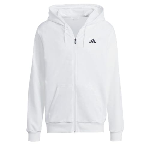 Image of adidas Men's Club Teamwear Full-Zip Tennis Hoodie, White, XL