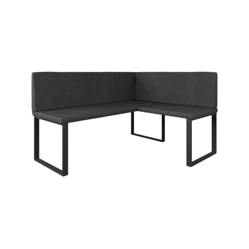 Image of Vicco Dining room corner bench Ravon, Anthracite, 120 x 150 cm, suitable as a dining bench for kitchen and dining areas