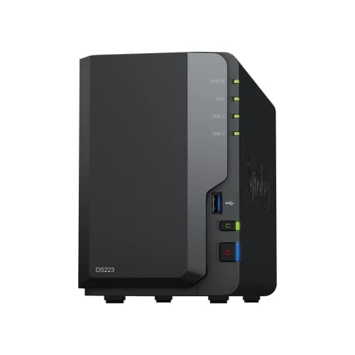 Image of Synology 2-Bay NAS DS223 (Diskless) Black