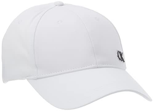 Image of Calvin Klein Men's CK Metal BB Cap K50K509662, White (Bright White), OS