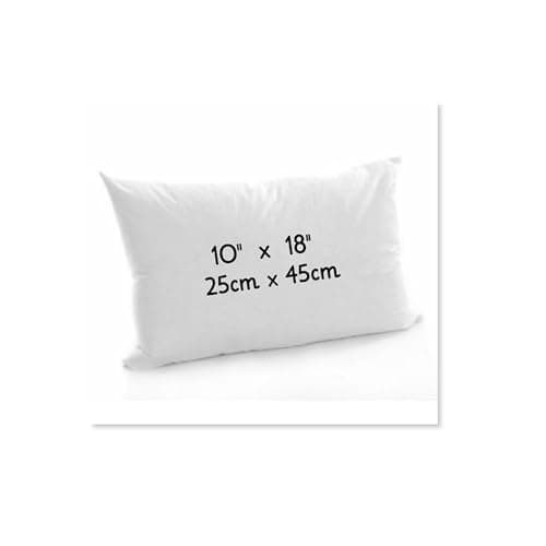 Image of ARLINENS Extra Filled Oblong/Rectangular Hollowfiber Cushion Pads White Anti-Allergy Cushions Pads-Inners-Insert Fillers Scatters for Sofa, Bed & Couch In 12x18,12x20,14x18,14x20,16x20,16x24 (10x18)