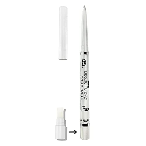 Image of Beauty Forever Twist Up Lip and Eye Pencil, Lightweight, Matte & Shimmer Finish, Long Lasting, Waterproof, Smudge Proof, Suitable for All Lips and Eye Shapes, Available in 12 Shades, 109 White