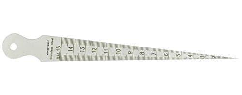 Image of KRISTEEL SHINWA BORE GAUGE 1-15MM TAPER DEPTH GAUGE STAINLESS STEEL