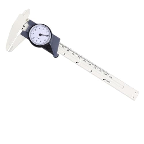Image of 150mm 6inch Dial Caliper Plastic Vernier 4Way Gauge Micrometer 0.1mm Effortless Precise Measurements