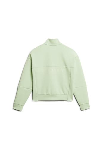 Image of Superdry Sport Tech Relaxed Half Half Zip Sweatshirt M Green