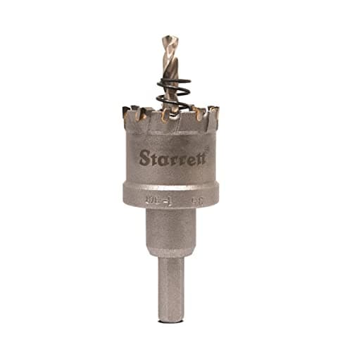 Image of Starrett Carbide Tipped Hole Saw - CTD35 TCT Deep Cut Holesaw Cutter - For Metal Stainless Steel Iron Aluminium - 35mm