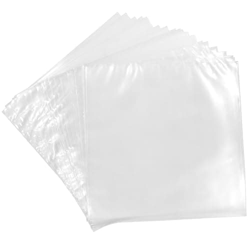 Image of MayRecords Vinyl Record Outer Sleeves LP Record Sleeves Album Covers Clear Anti- Static Vinyl Record Storage Protector for LP Storage (10inch 25PCS)