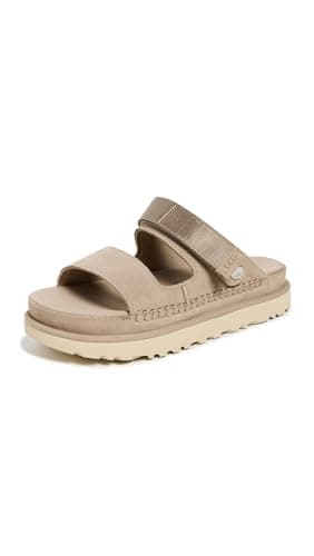 Image of UGG Women's Goldenstar Glide Sandal, Sand, 7 UK