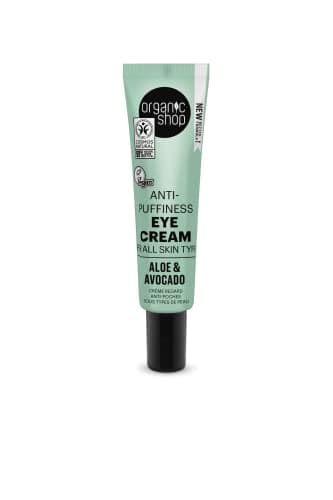 Image of Organic Shop Avocado and Aloe Skincare Anti-puffiness Eye Cream, 30 ml