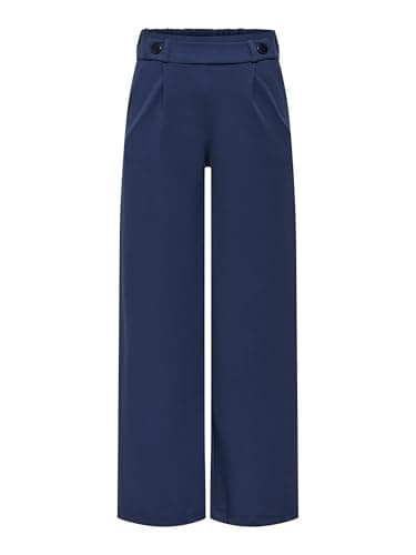 Image of JDY Women's Jdygeggo New Long Pant JRS Noos, Black iris/Detail: Black Buttons, L