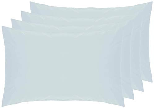 Image of Belledorm 4 PACK Blue Pillowcases, 7 Year Guarantee, 200 Thread Count Percale (Housewife, Duck Egg)