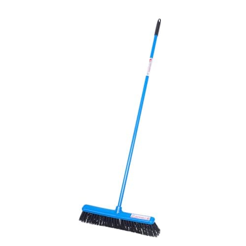 Image of Red Gorilla Broom Sweeping Brush Hard Bristles Wide 50cm Head Weather Resistant for Indoors Outdoors 1.5m Long (Blue)