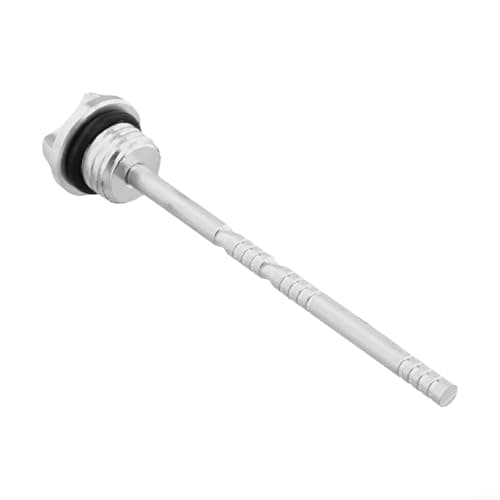 Image of Solaughguy Motorcycle Engine Oil Dipstick Aluminum Alloy Anti-Slip Design High-Visibility Scale for Accurate Level Measurement Fitment Racing Custom(Silver)