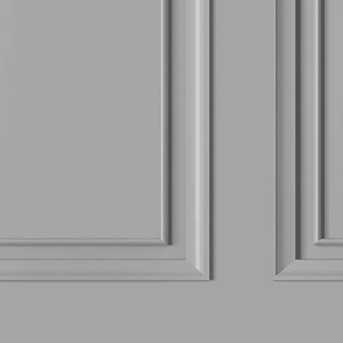 Image of Rasch Dimension Panel Wallpaper - Modern Wallpaper for Living Room, Bedroom, Fireplace - Decorative Luxury Wall Paper with Realistic Beaded Panel Design & 3D Effect (Grey)