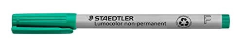 Image of STAEDTLER 316-5 Lumocolor Non-Permanent Pen, Fine Line Width, 0.6mm - Green (Box of 10)