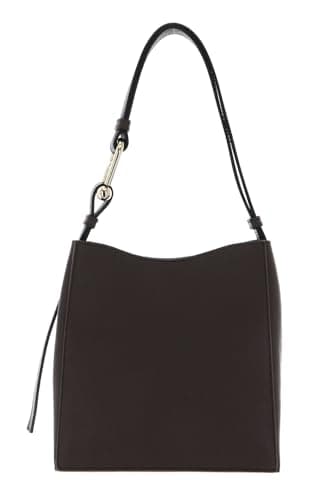 Image of Furla Leather shoulder bag Nuvola Mini Bucket Bag Mogano dark brown