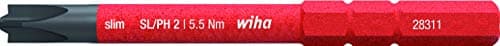 Image of Wiha 2831 slimBit Electric SL/PH2 x 75 mm, True Red (2831132)