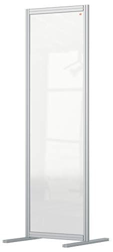 Image of Nobo Acrylic Room Divider, 1.8 m High, Modular Screen, Premium Plus, 800 x 1800 mm, Clear, 1915517