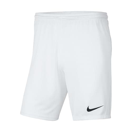 Image of NIKE Boys Dri-fit Park 3 Shorts, White/Black, M EU
