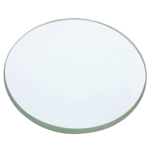 Image of PATIKIL 4" (100mm) Focal Length Double Convex Lens, 50mm Diameter 9mm Height Glass Optically Polished Round Edges Lens for Physics Experiment, Clear