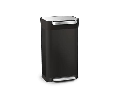 Image of Joseph Joseph Intelligent Waste Titan Trash Compactor Kitchen Bin with Odour Filter, Holds Up to 90L After Compaction, Black, 30L