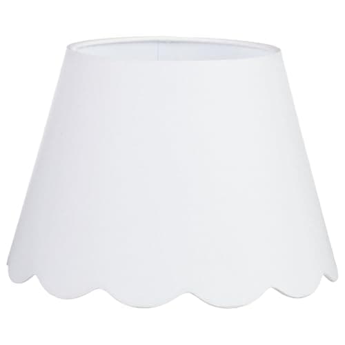 Image of New Scallop Edge Light Shade, Adorn Your Home with Elegance and Warmth, A Soft and Elegance Lamp Shade to Compliment Any Décor, Adding Some Texture and Dimension to Your Room Décor.