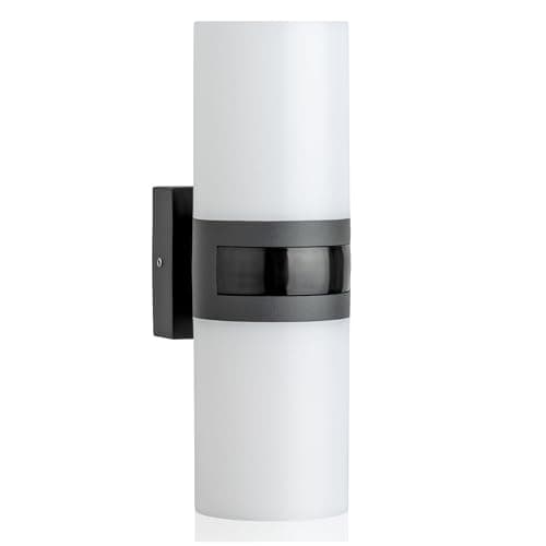 Image of SEBSON Outdoor Wall Lights Mains Powered IP65, Outdoor Garden Lights with PIR Motion Sensor - LED Wall Lights 20W Cool White 2200lm - Outside Lights for Garage and Driveway