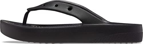 Image of Crocs Women's Classic Platform Flip W Clog, Black, 8 UK