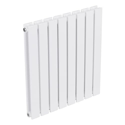 Image of Baridi Horizontal Double Flat Panel Radiator 600 x 560mm, 8 Fins, Efficient Heat Output, Central Heating, White – DH349