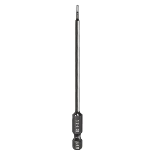 Image of sourcing map Hex Head Wrench Drill Bit 1.5mm(H1.5) Metric 1/4" Hex Shank 4"(100mm) Length S3 Steel Magnetic Impact Drivers Screwdriver Bit Industrial Grade Hexagon Electric Drill Bits