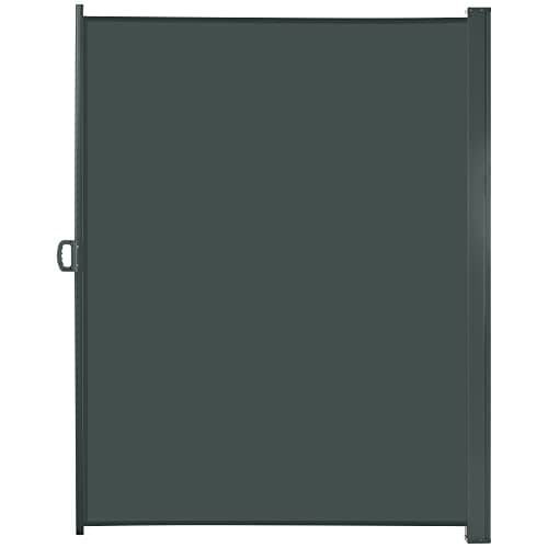 Image of Outsunny Retractable Sun Side Awning Screen Fence Patio Garden Wall Balcony Screening Panel Outdoor Blind Privacy Divider (3x2M, Grey)