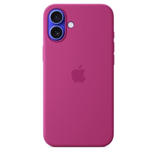 Image of Apple iPhone 16 Plus Silicone Case with MagSafe - Fuchsia 