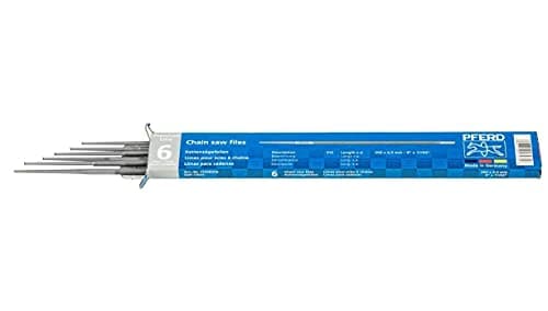 Image of PFERD Tools 11039203 Chainsaw Files, Round, 200 mm x 4.8 mm, Spiral Cut, Premium Line, for Manual Sharpening of Saw Chains