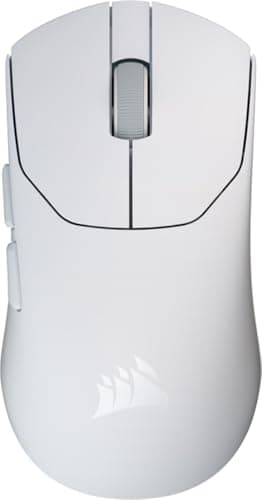 Image of Corsair SABRE v2 PRO Ultralight FPS Wireless Gaming Mouse – 33,000 DPI, 36g Weight, 8,000Hz Hyper-Polling, Mechanical Switches, Up to 70-Hour Wireless Battery Life, Web Hub – White