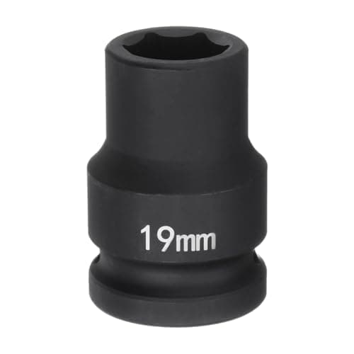 Image of sourcing map 6-Point Impact Socket 3/4" Drive 19mm Metric 40Cr Alloy Steel Spindle Axle Nut Impact Socket