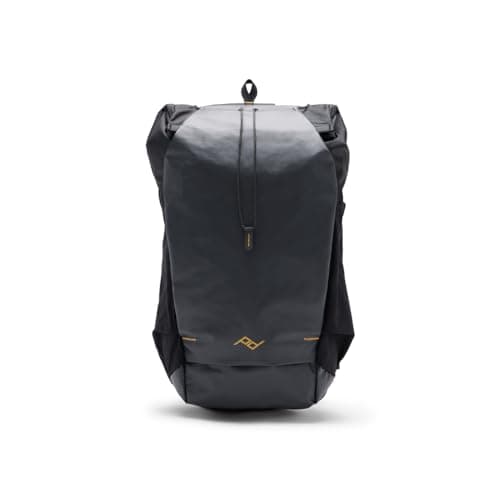 Image of Peak Design Outdoor Backpack 25L, Black, Compact and Lightweight Frameless Daypack, Ultra Cinch Roll-Top Design, Ideal for Day Hikes, Camera Carry and Commuting, Versatile Backpack for Men and Women