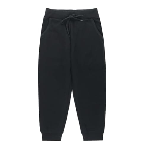 Image of BINIDUCKLING Boys Joggers Pants Casual Tracksuit Bottom with Drawstring Waist Multi-Pockets Kids Sweatpants Girls Athletic Trousers for School Sports & Everyday Wear Black, 6-7 Years