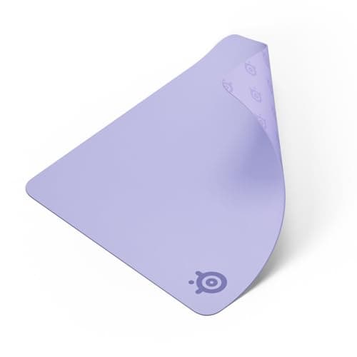 Image of SteelSeries QcK Large Gaming Mousepad - Lavender - Non-Slip Silicone Rubber Base - Peak Tracking and Stability - Optimized for Gaming Sensors - 450 mm x 400 mm - FPS, MOBAs, RTS, MMO