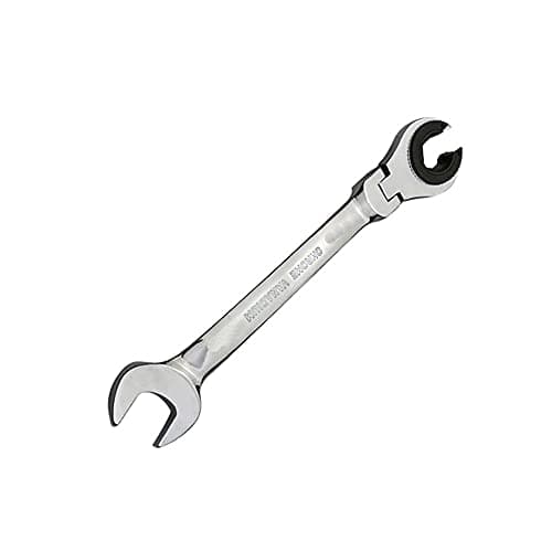 Image of TopHomer 10mm Tubing Wrench Ratchet Flex-Head Metric Oil Flexible Double Open End-Wrench Mirror Polish Ratchet Flare Nut Wrench for Hand Tools